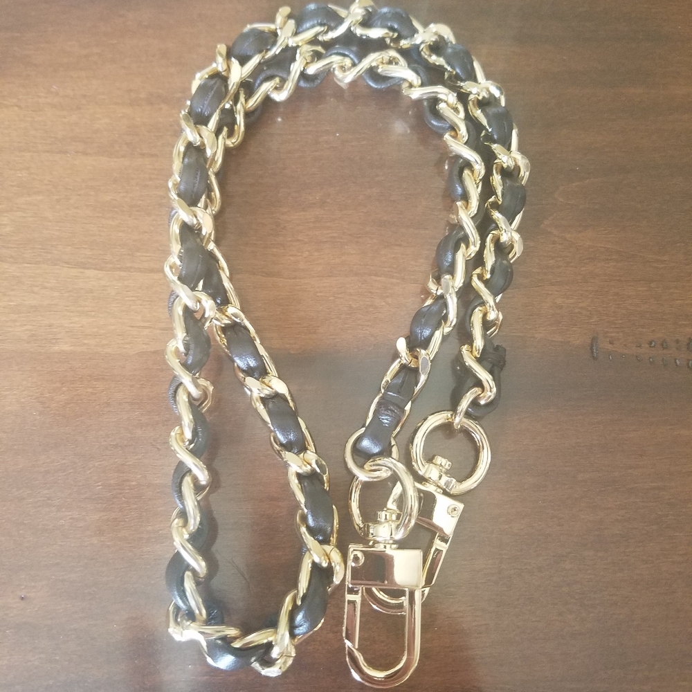 💟Brand New Chain and Leather Purse Strap